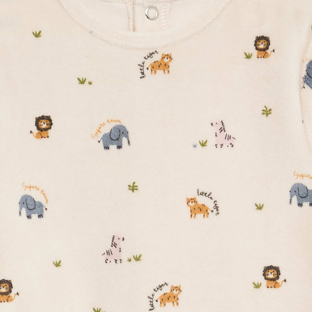 Velour Sleepsuit BEIGE