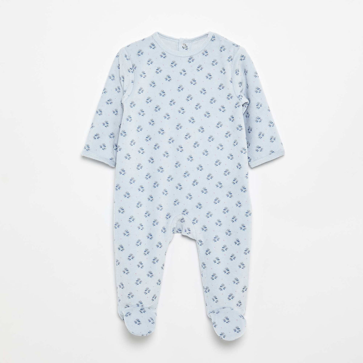 Velour Sleepsuit BLUE