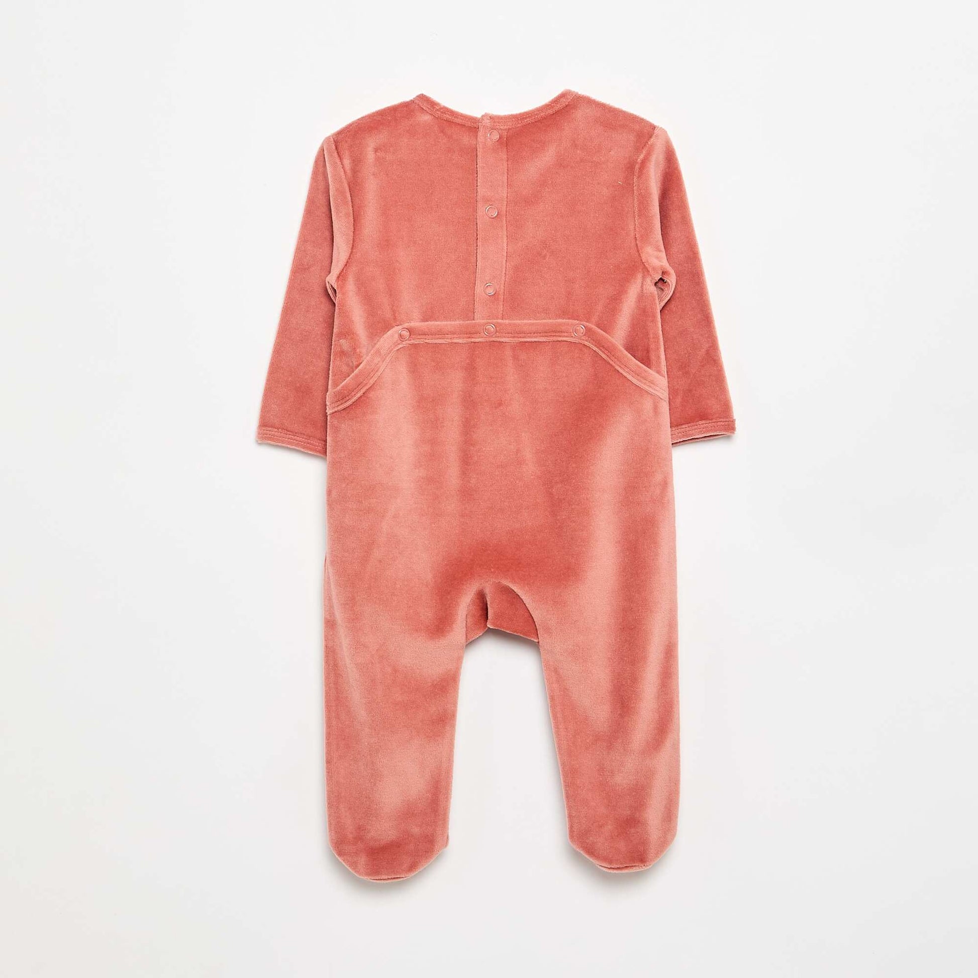 Velour Sleepsuit PINK