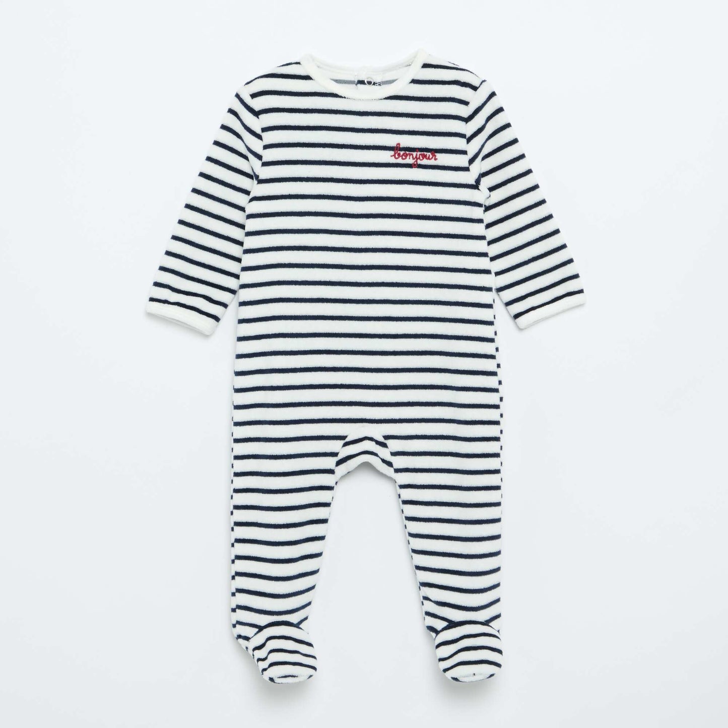 Velour Sleepsuit WHITE