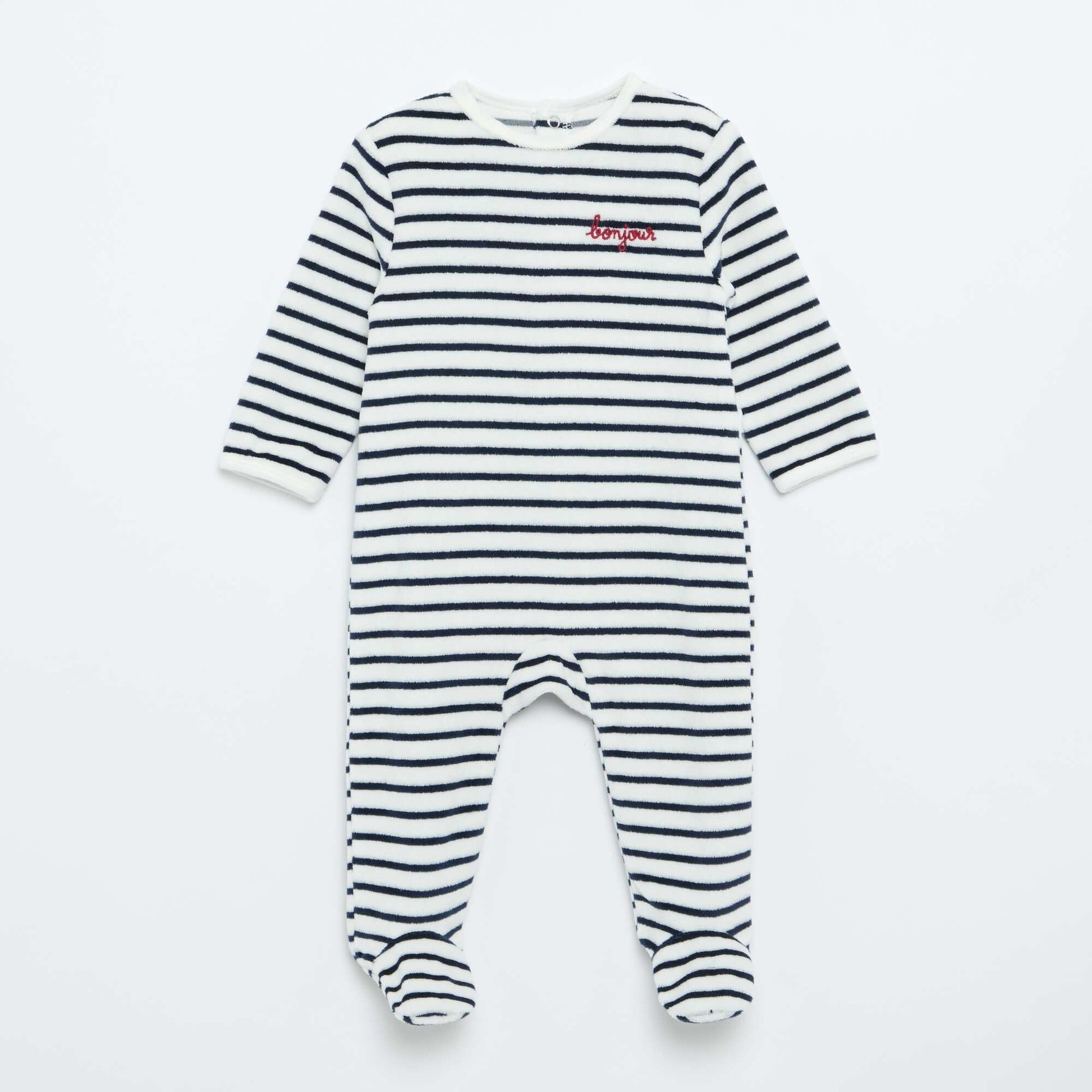 Velour Sleepsuit WHITE
