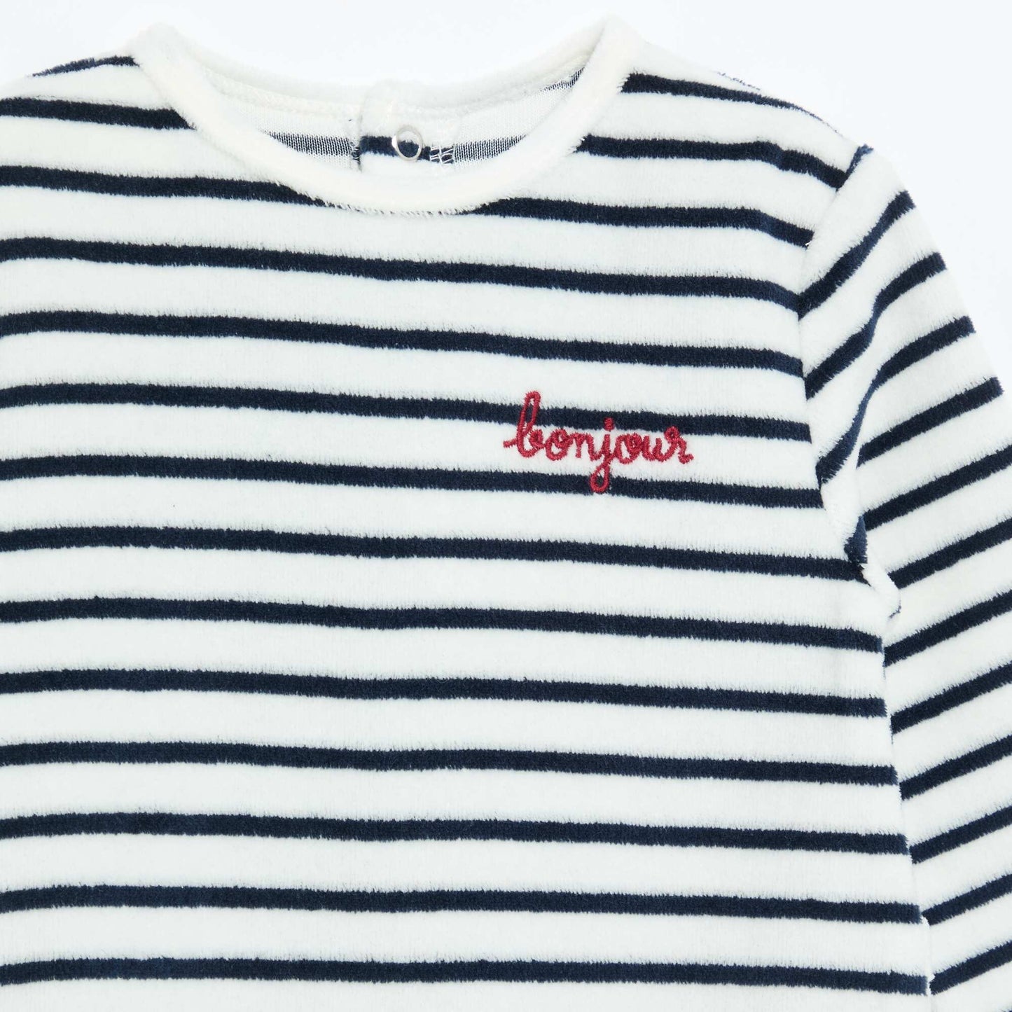 Velour Sleepsuit WHITE