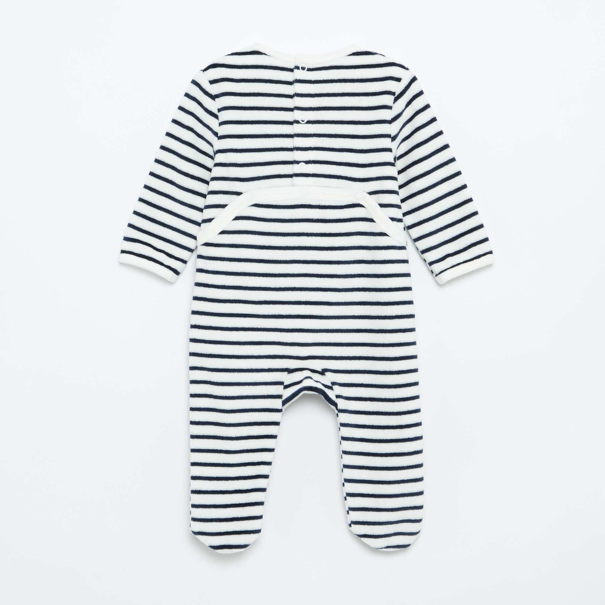 Velour Sleepsuit WHITE