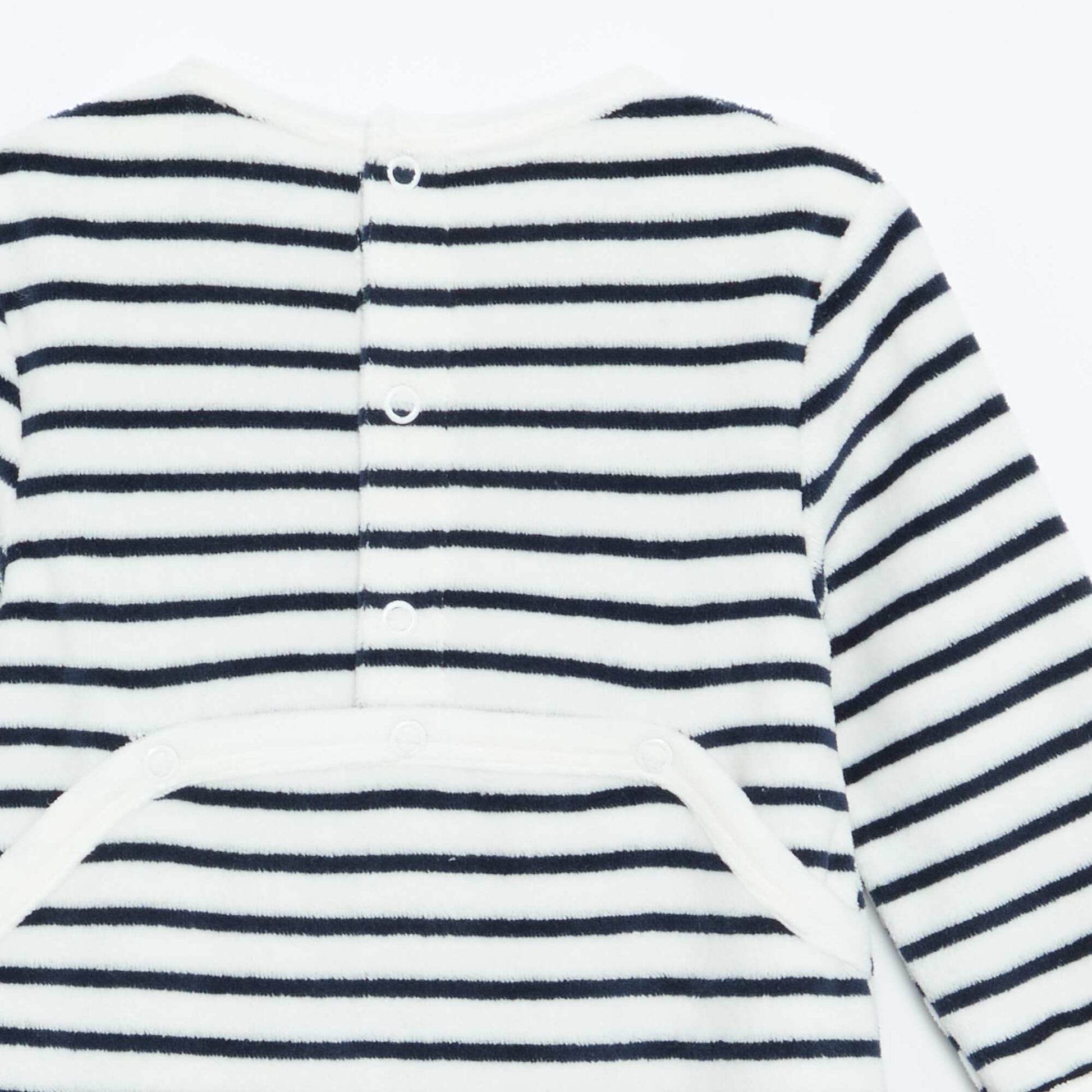 Velour Sleepsuit WHITE