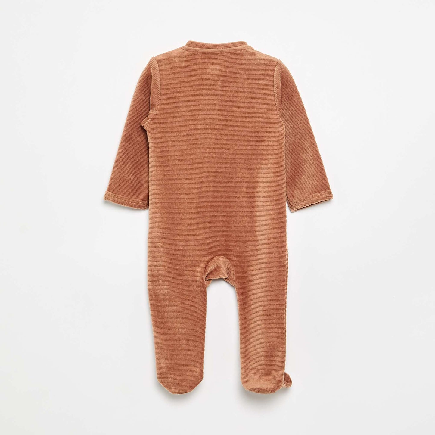 Corduroy Footed Pajamas BROWN