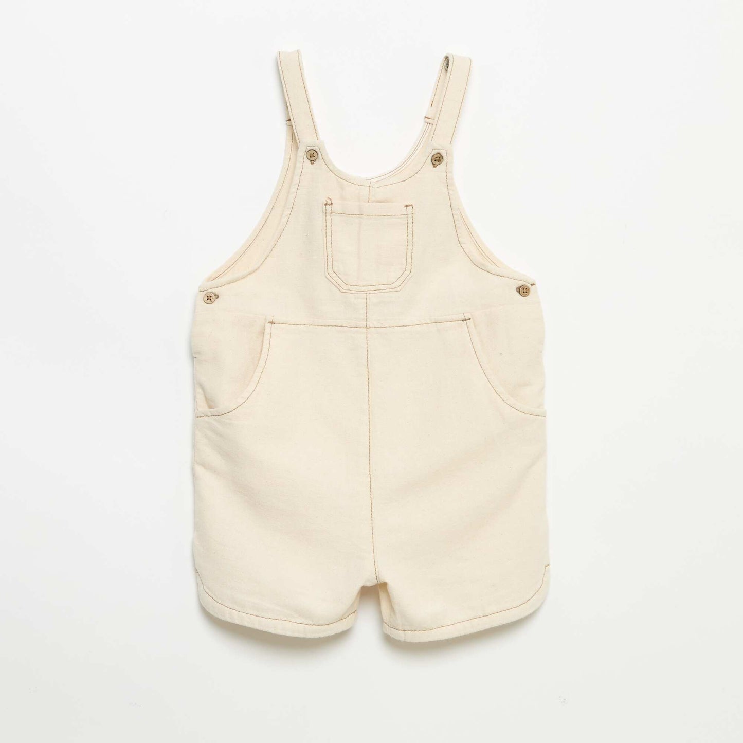 Dungarees with pockets WHITE