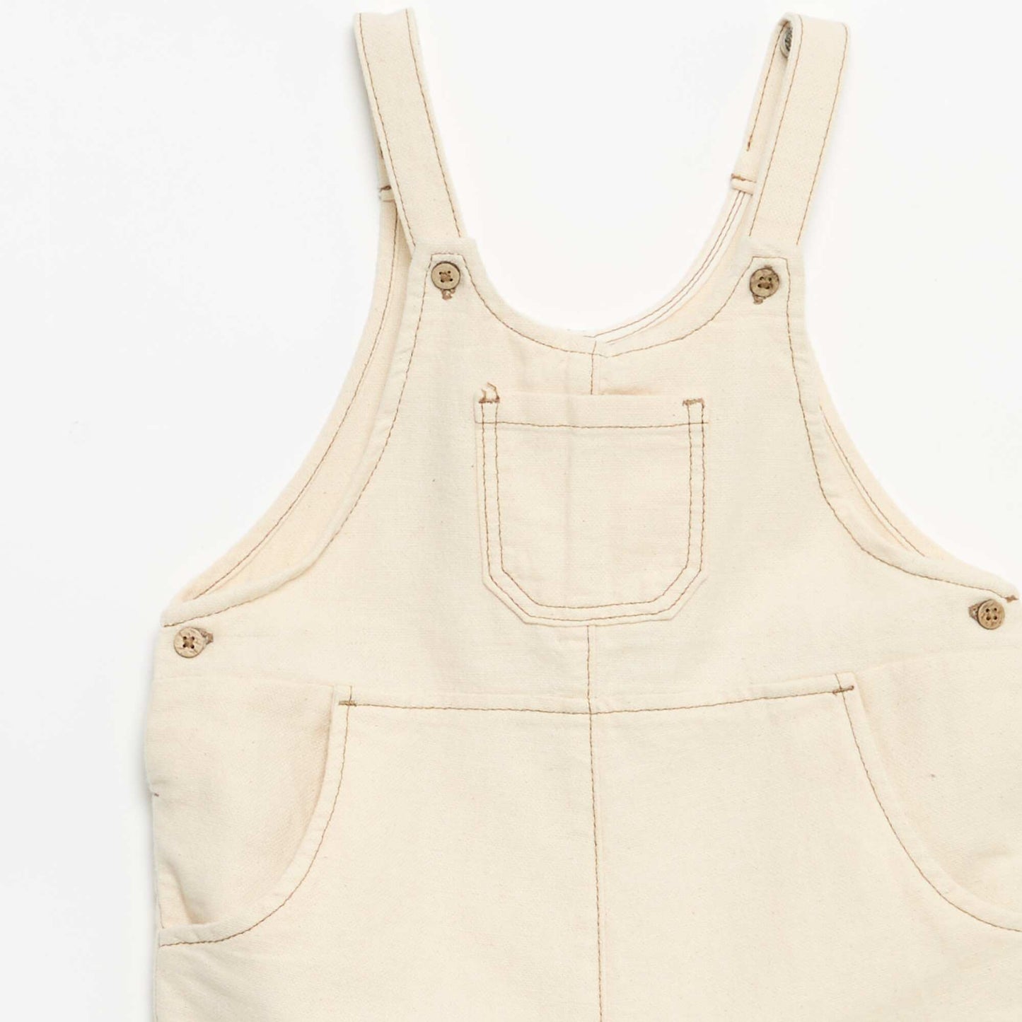 Dungarees with pockets WHITE