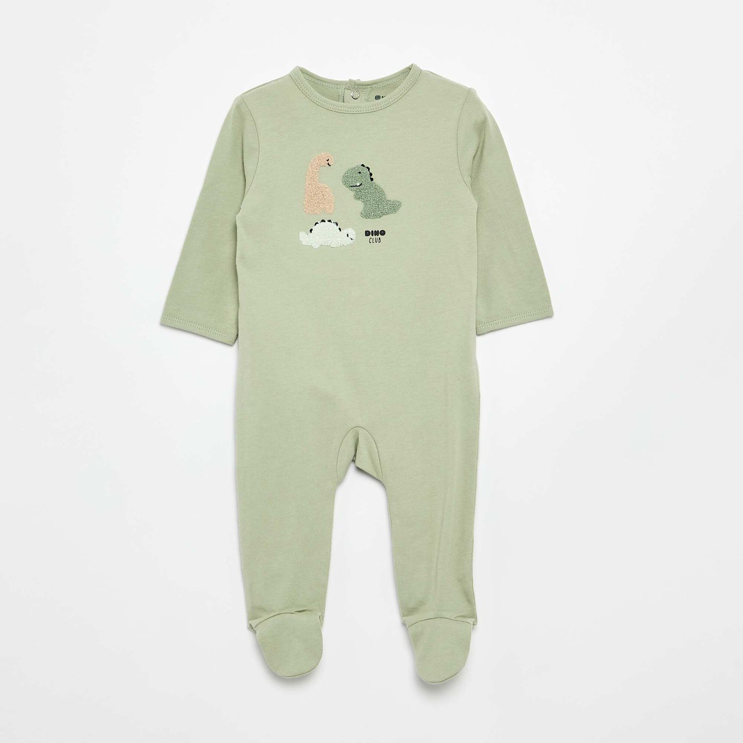 Cotton jersey sleepsuit GREEN