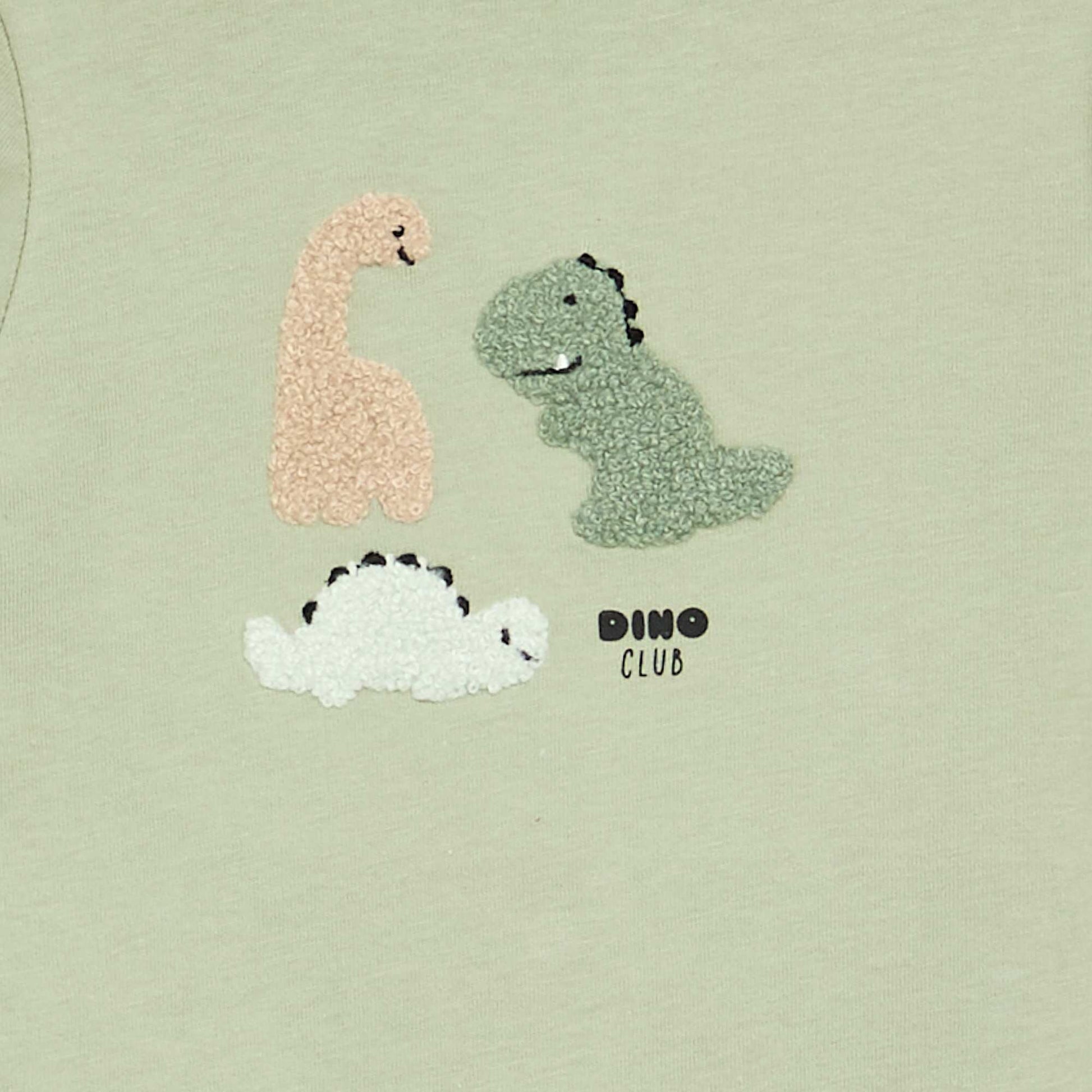 Cotton jersey sleepsuit GREEN