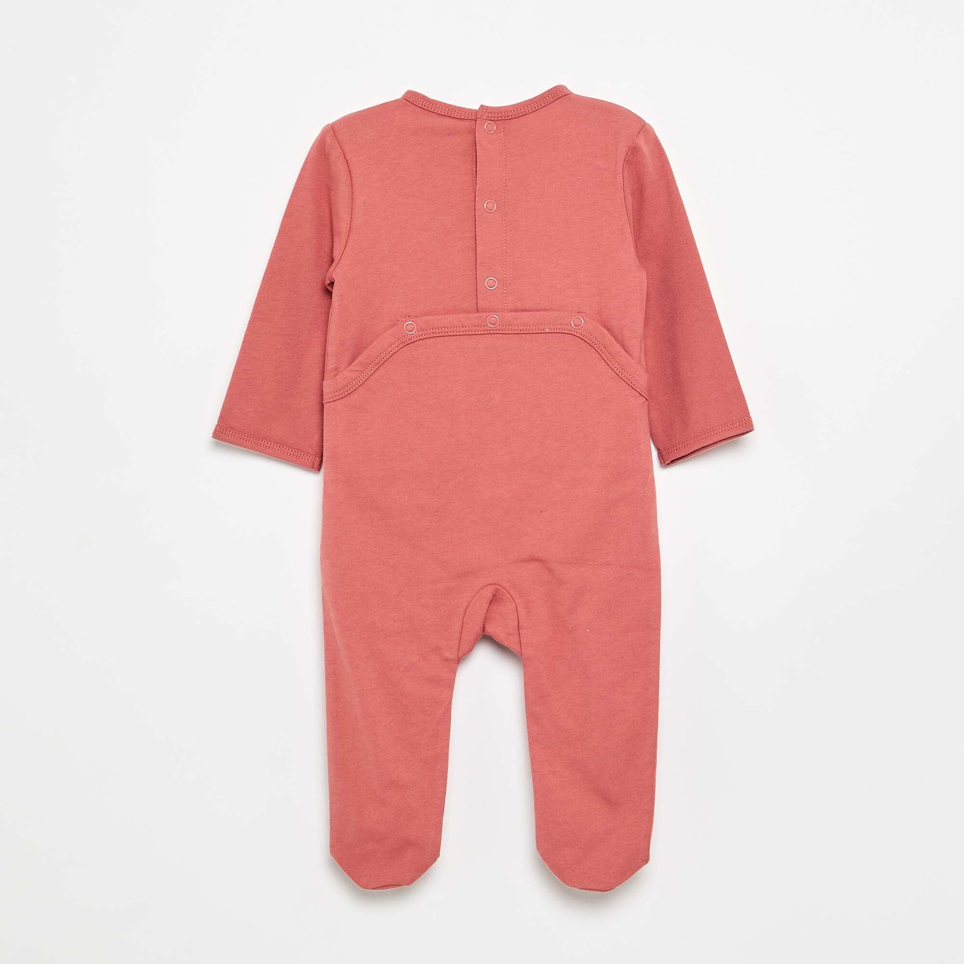 Cotton jersey sleepsuit PINK