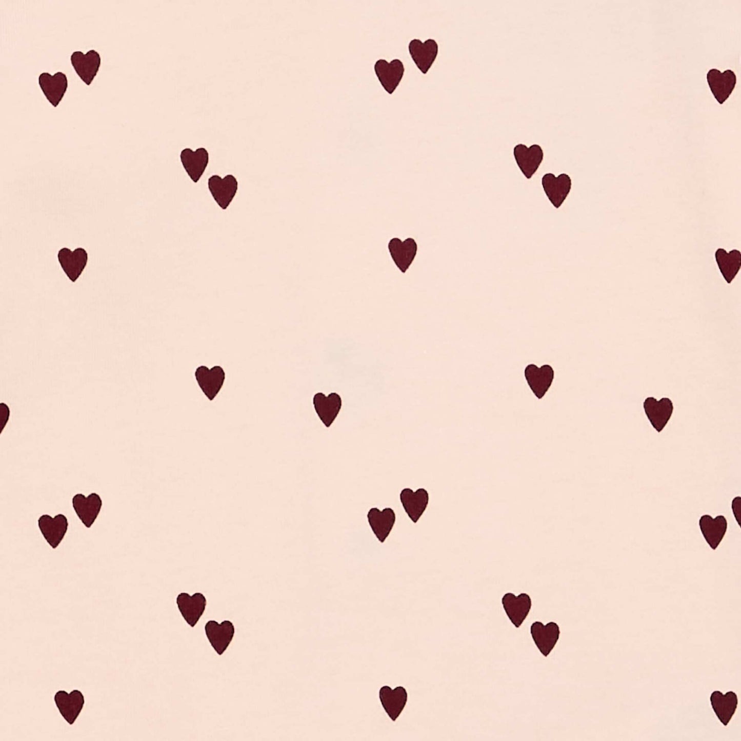 Heart-Print Cotton Jersey Babygrow PINK