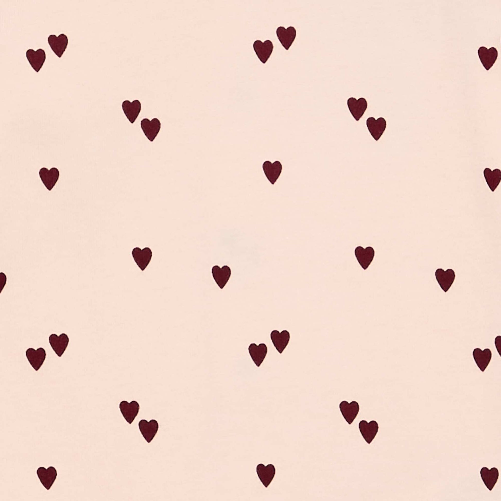 Heart-Print Cotton Jersey Babygrow PINK