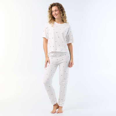 2-piece pyjama set - t-shirt + pants WHITE