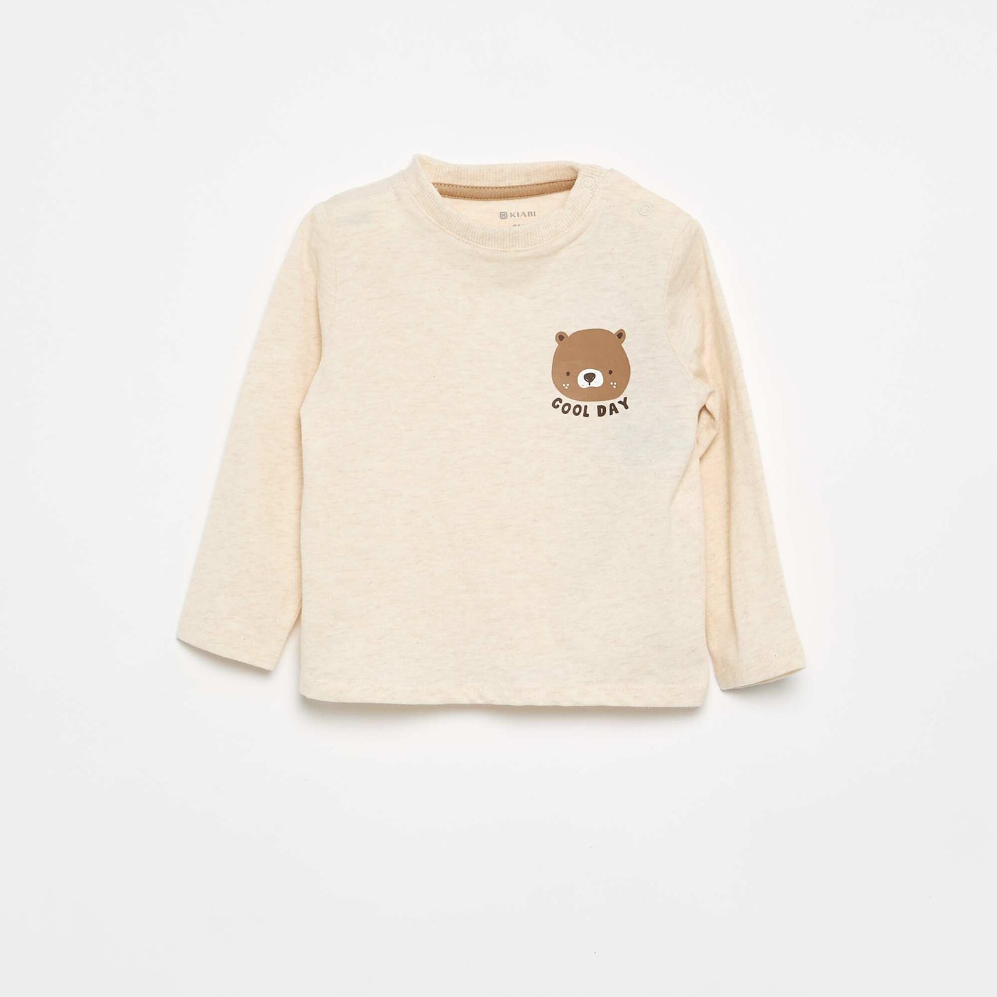 2-Piece T-shirt and Jogging Bottoms Set BEIGE