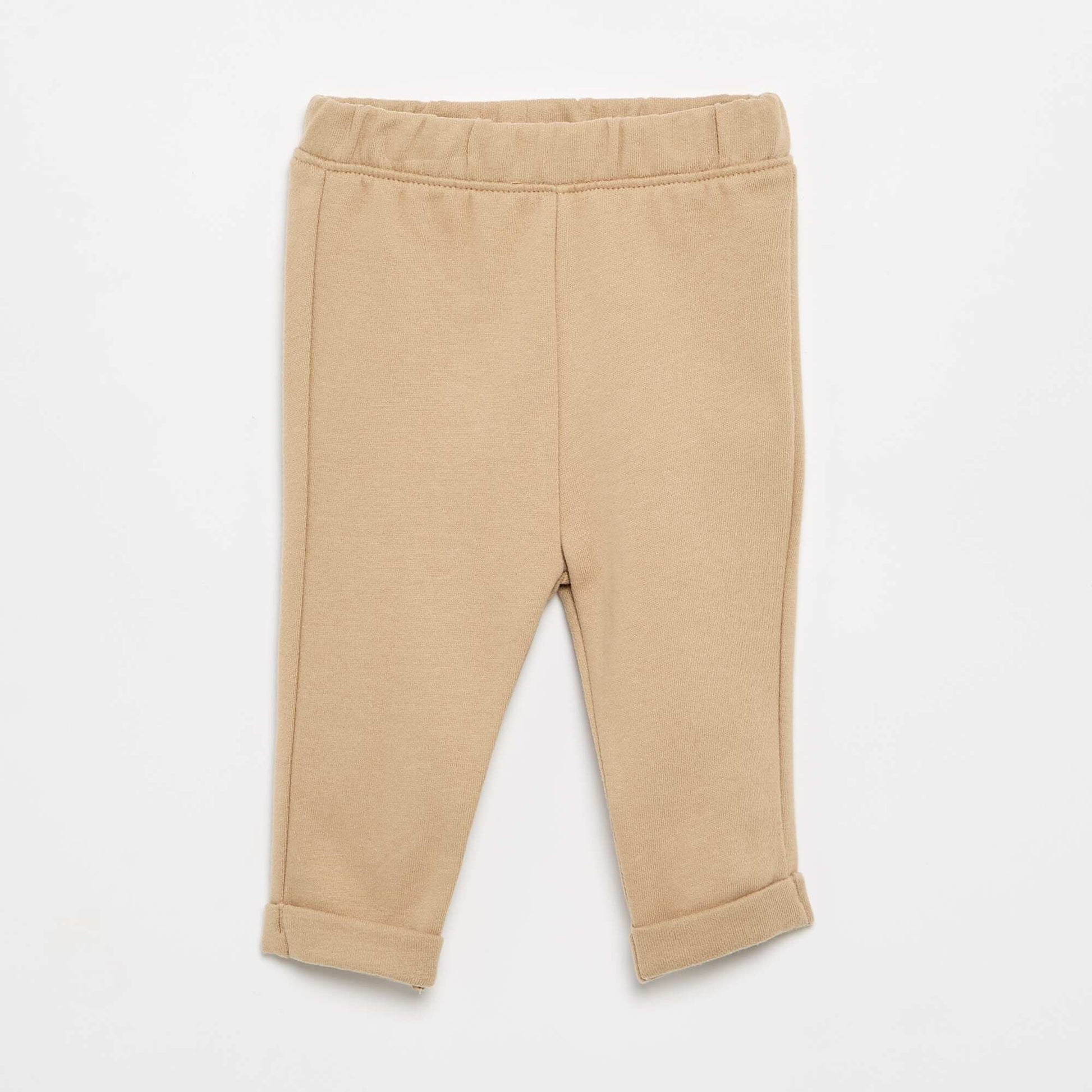 2-Piece T-shirt and Jogging Bottoms Set BEIGE