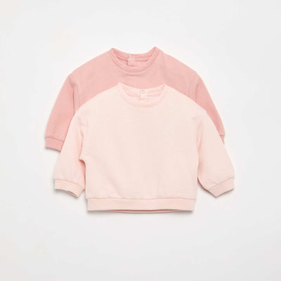 Pack of 2 fleece sweatshirts PINK