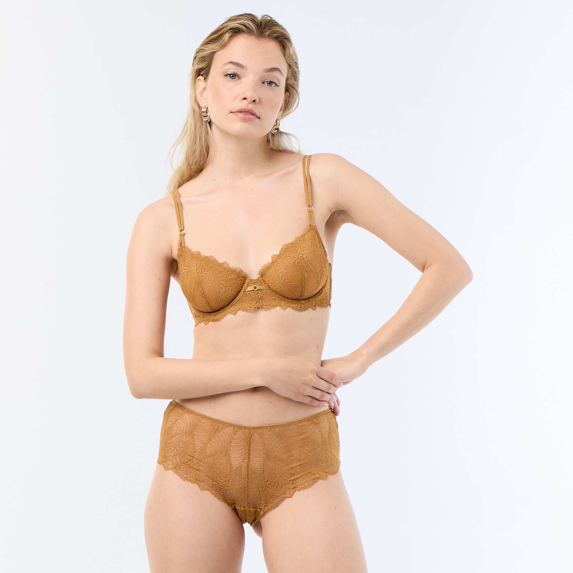 Lace Balconette Bra YELLOW
