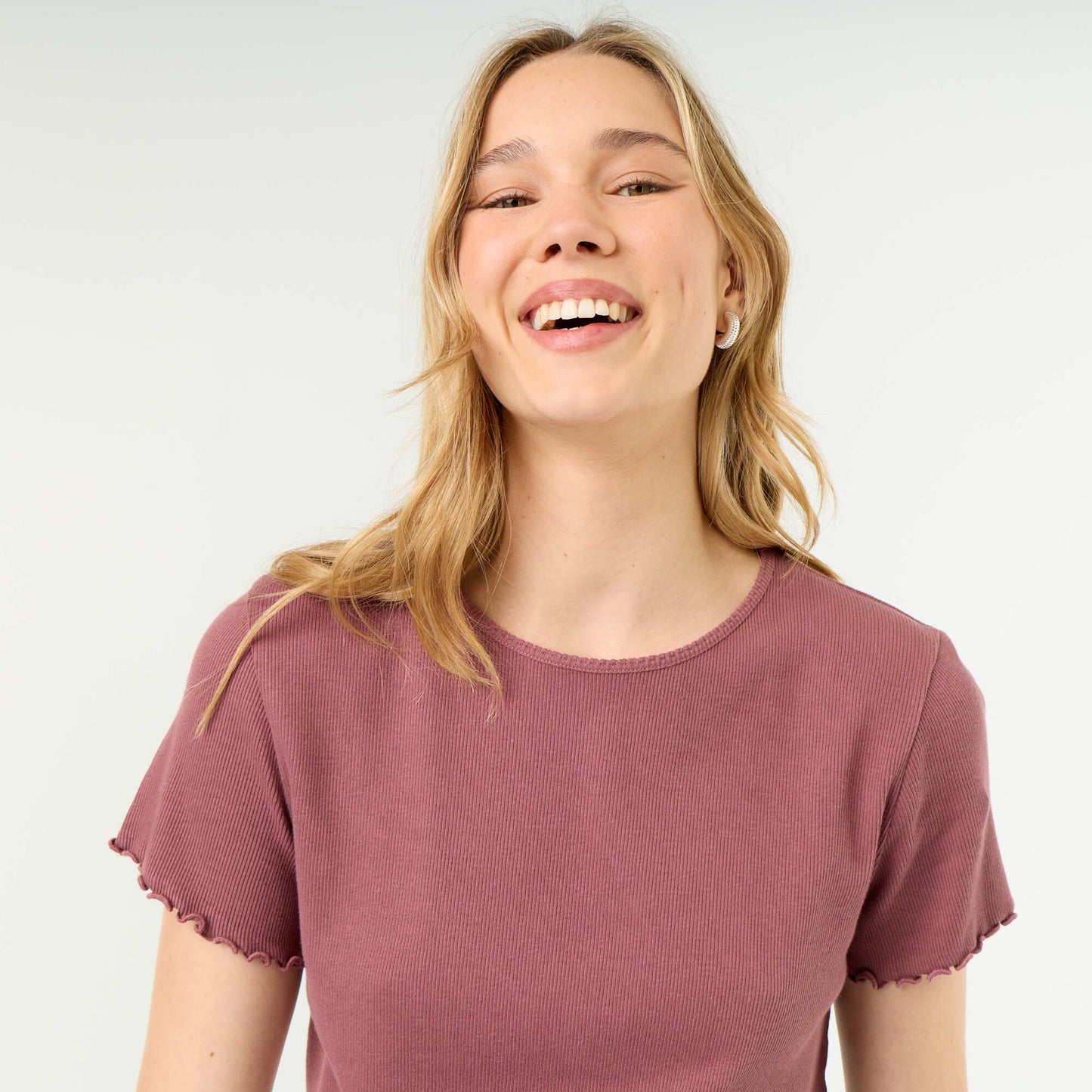 Ribbed Pyjama T-Shirt PINK