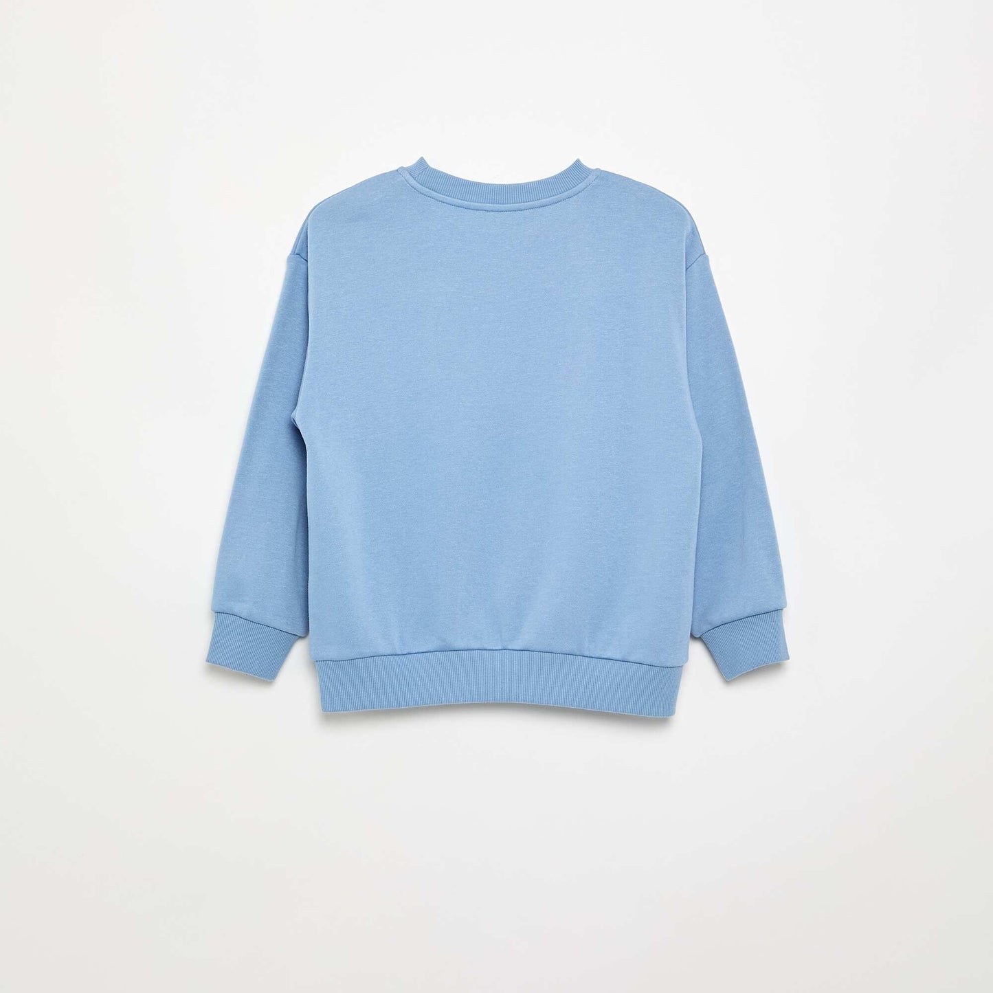 Loose fit fleece sweatshirt BLUE
