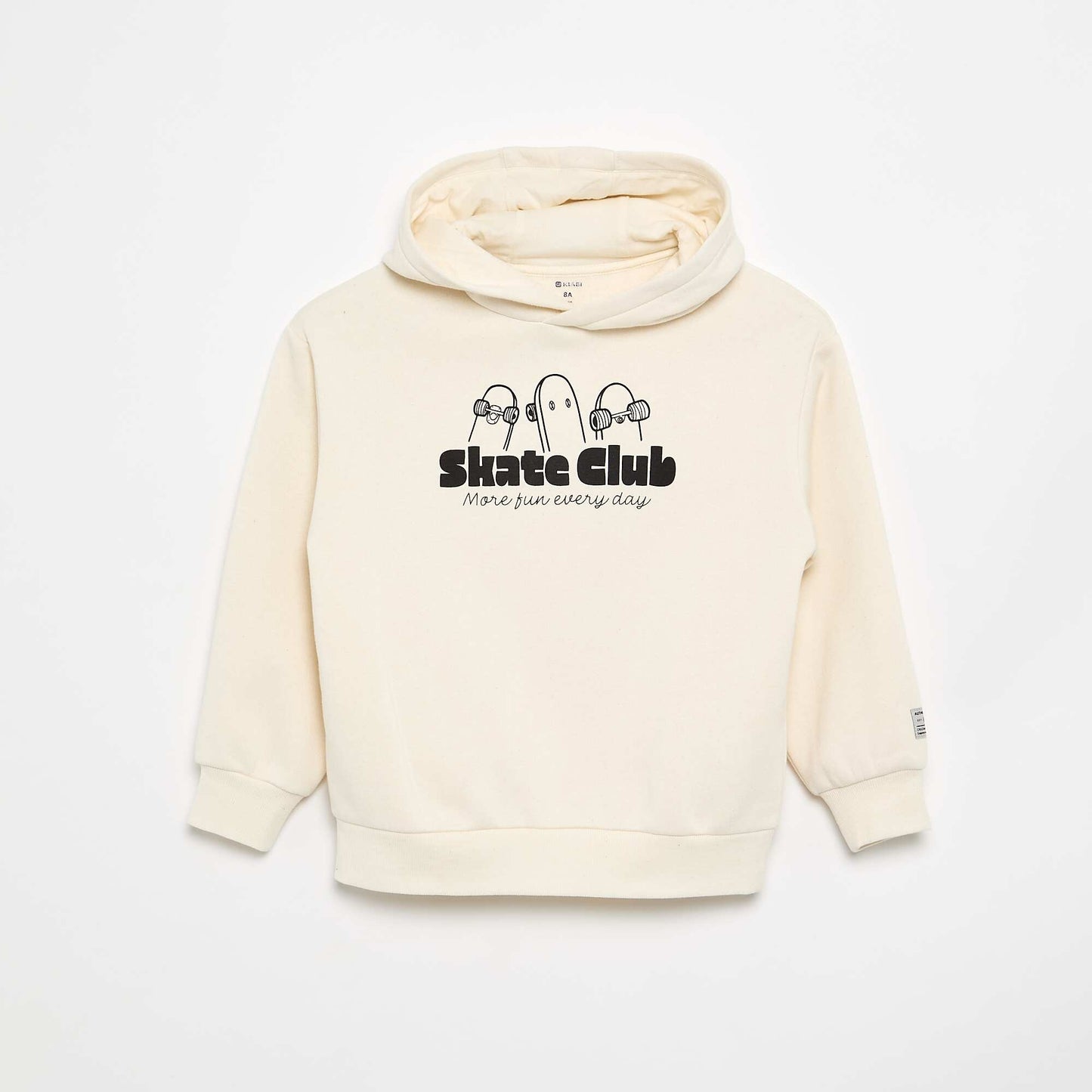 Printed hooded sweatshirt WHITE