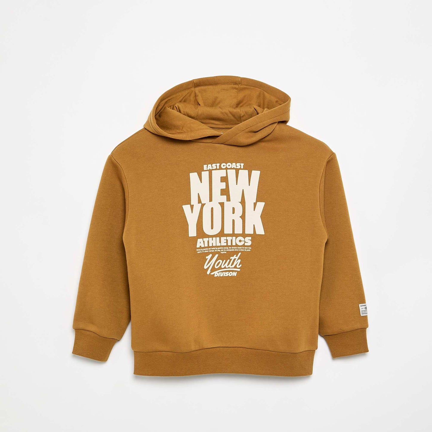 Printed hooded sweatshirt YELLOW