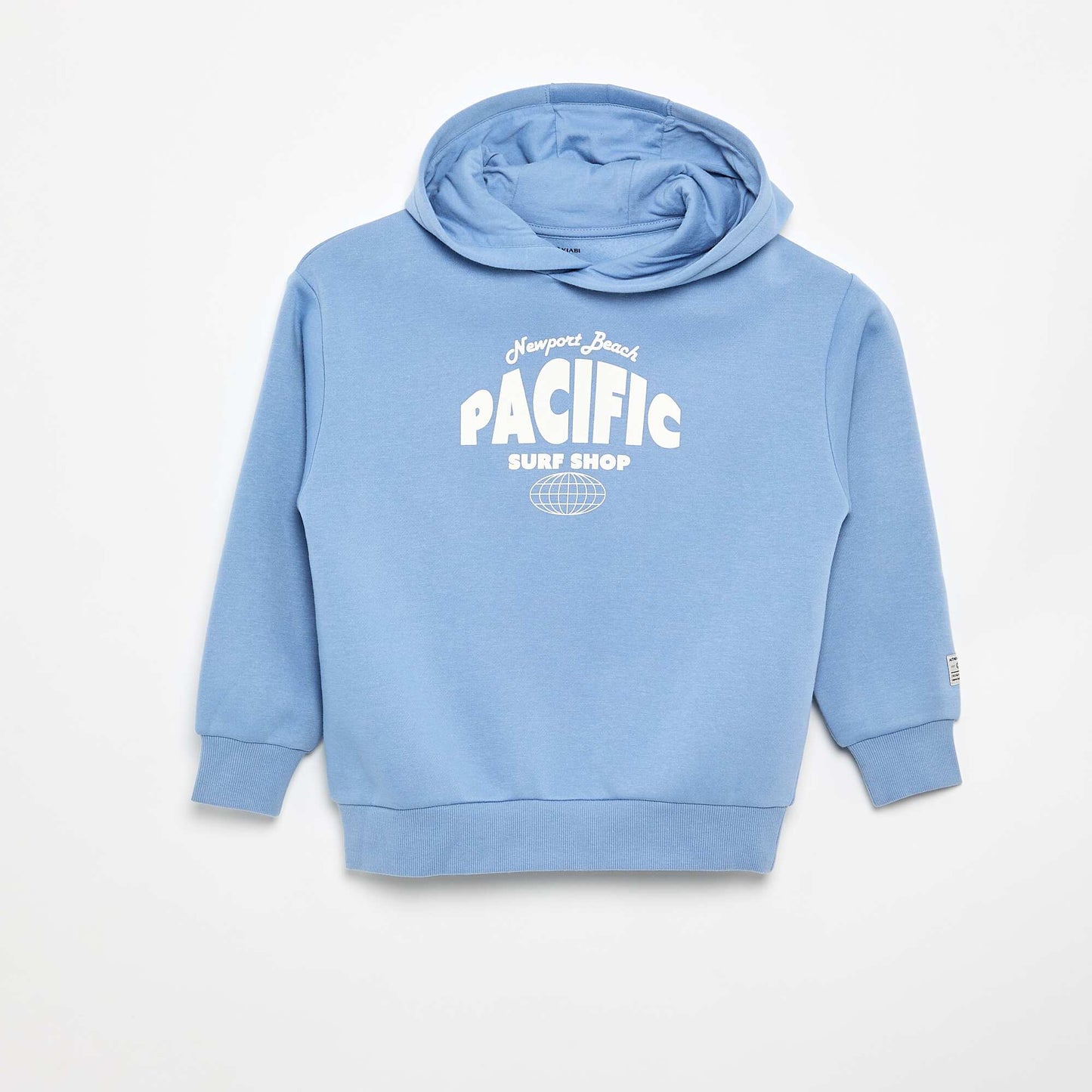 Printed hooded sweatshirt BLUE