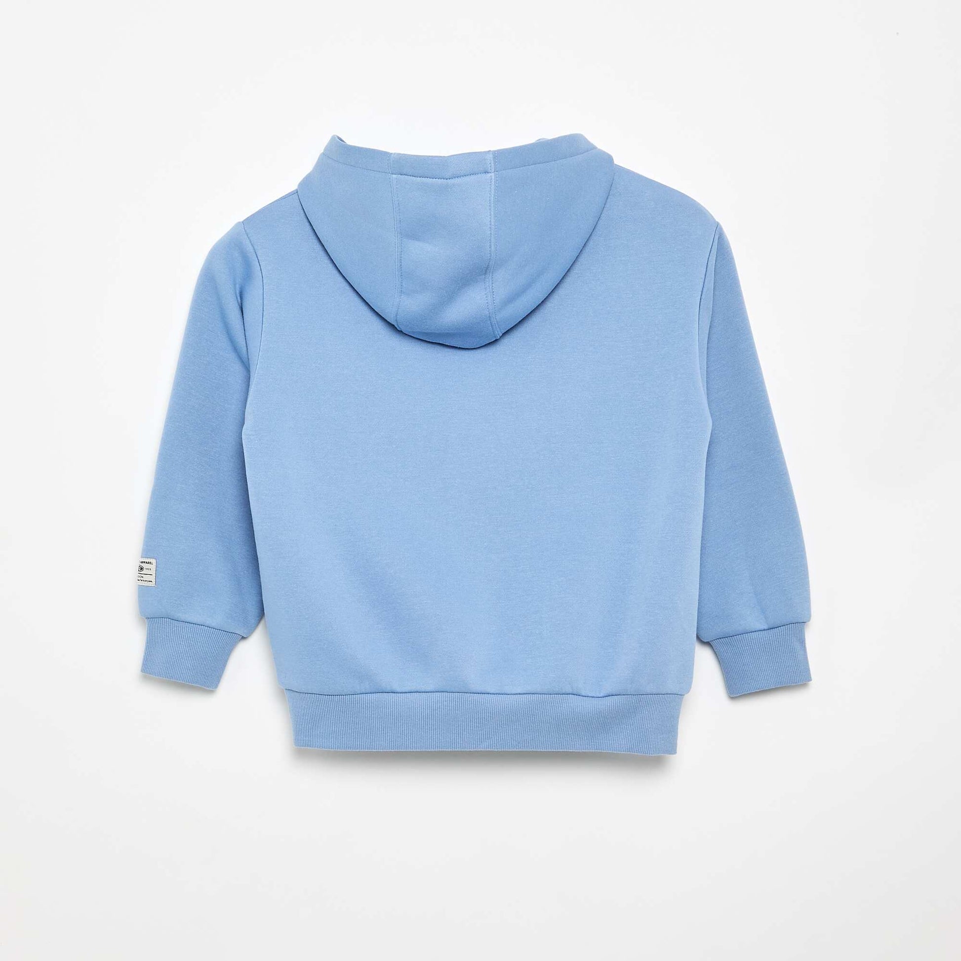 Printed hooded sweatshirt BLUE