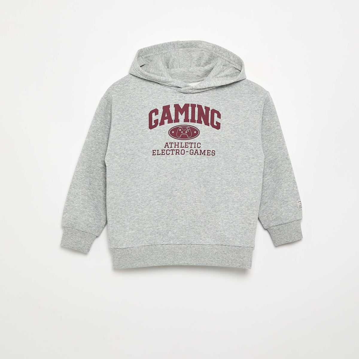 Printed Hooded Sweatshirt GREY