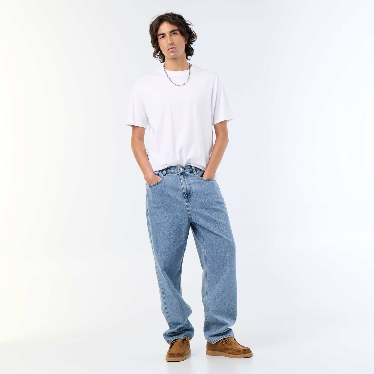 Wide-leg / relaxed fit jeans BLUE
