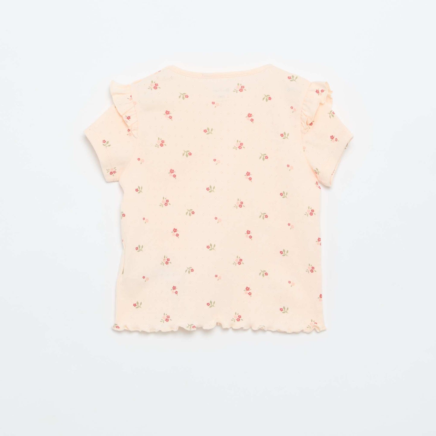 2-piece short pointelle knit pajama set PINK