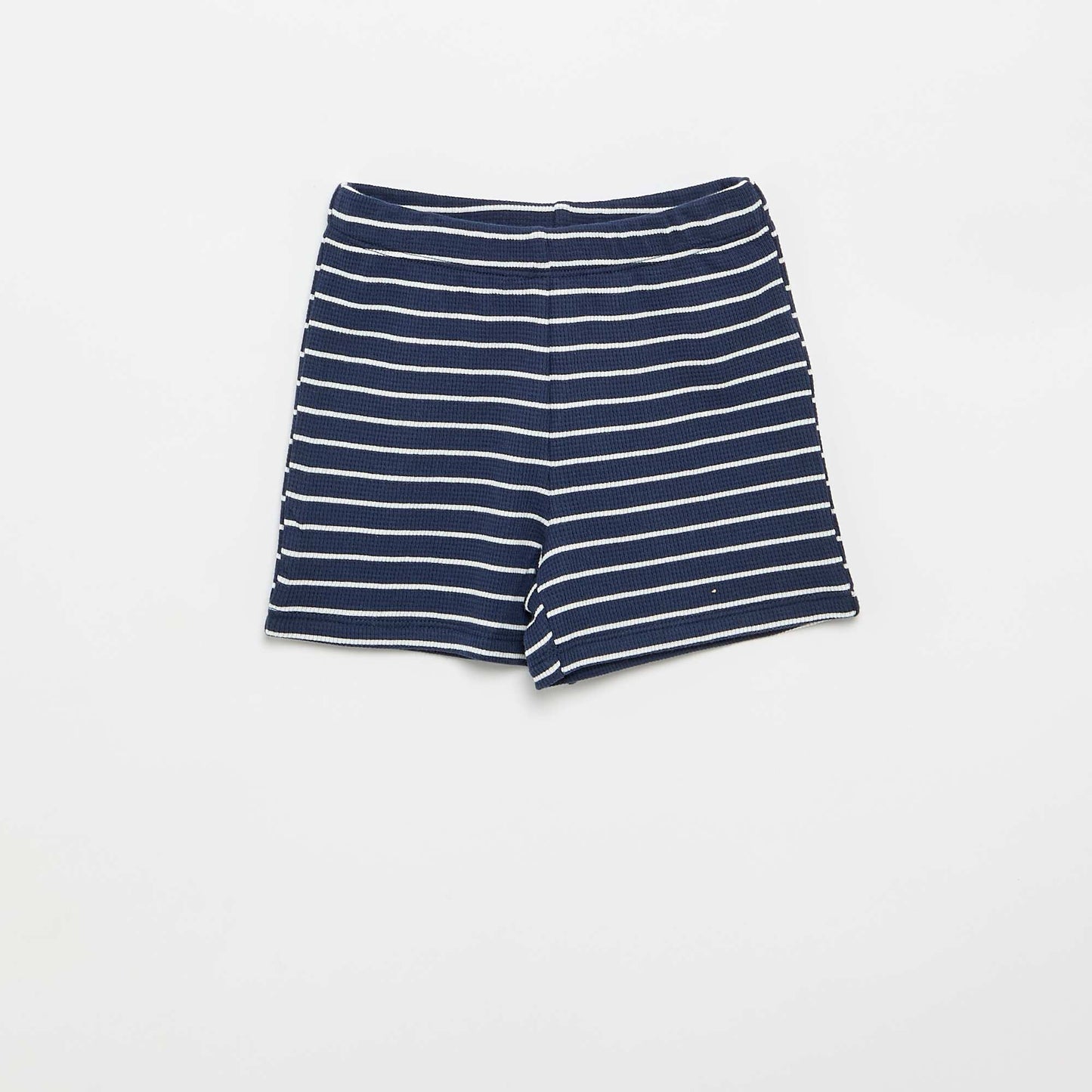 2-piece ribbed knit short pyjamas BLUE