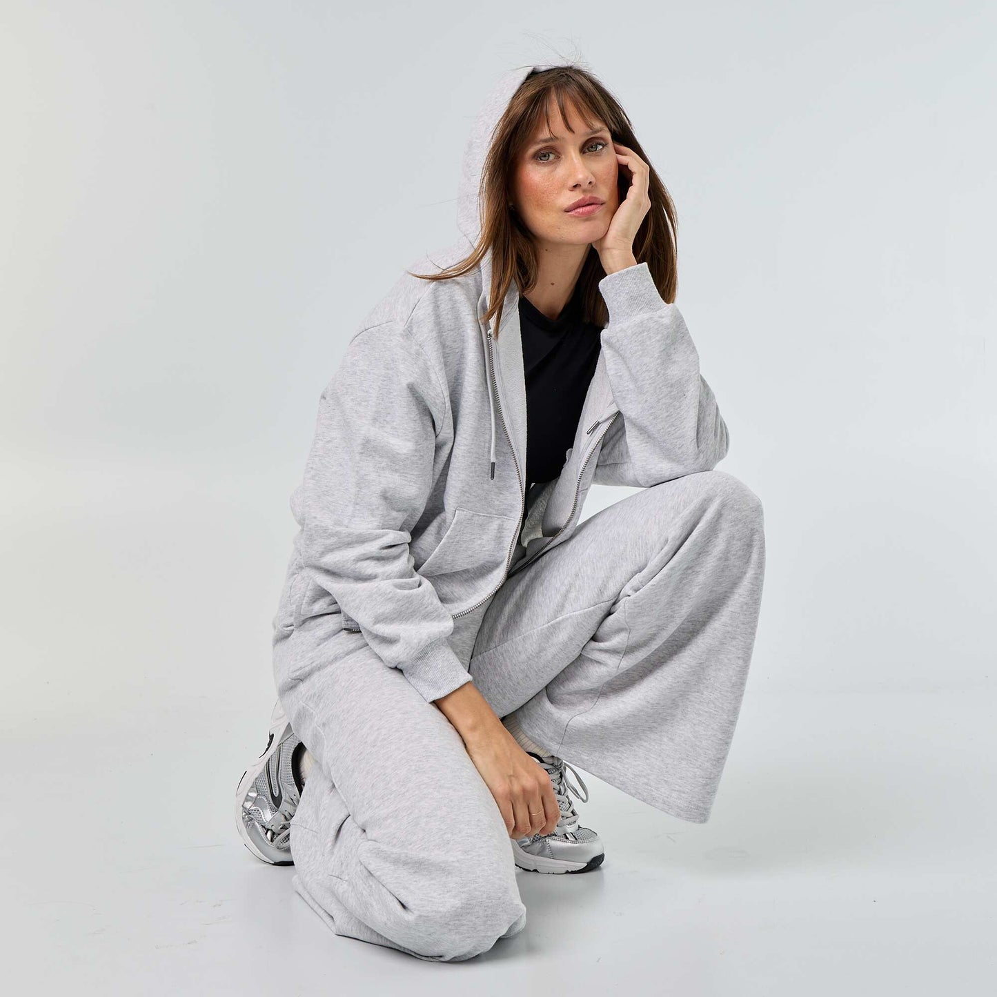 Basic Lightweight French Terry Sweatshirt GREY