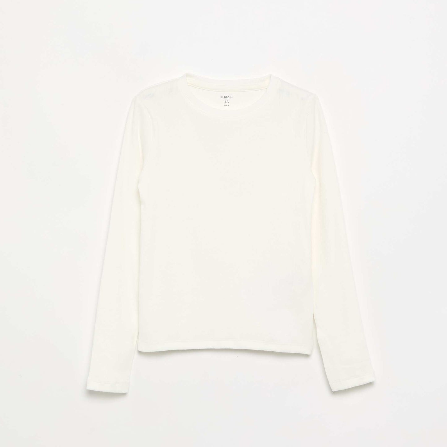 Basic Ribbed T-shirt WHITE