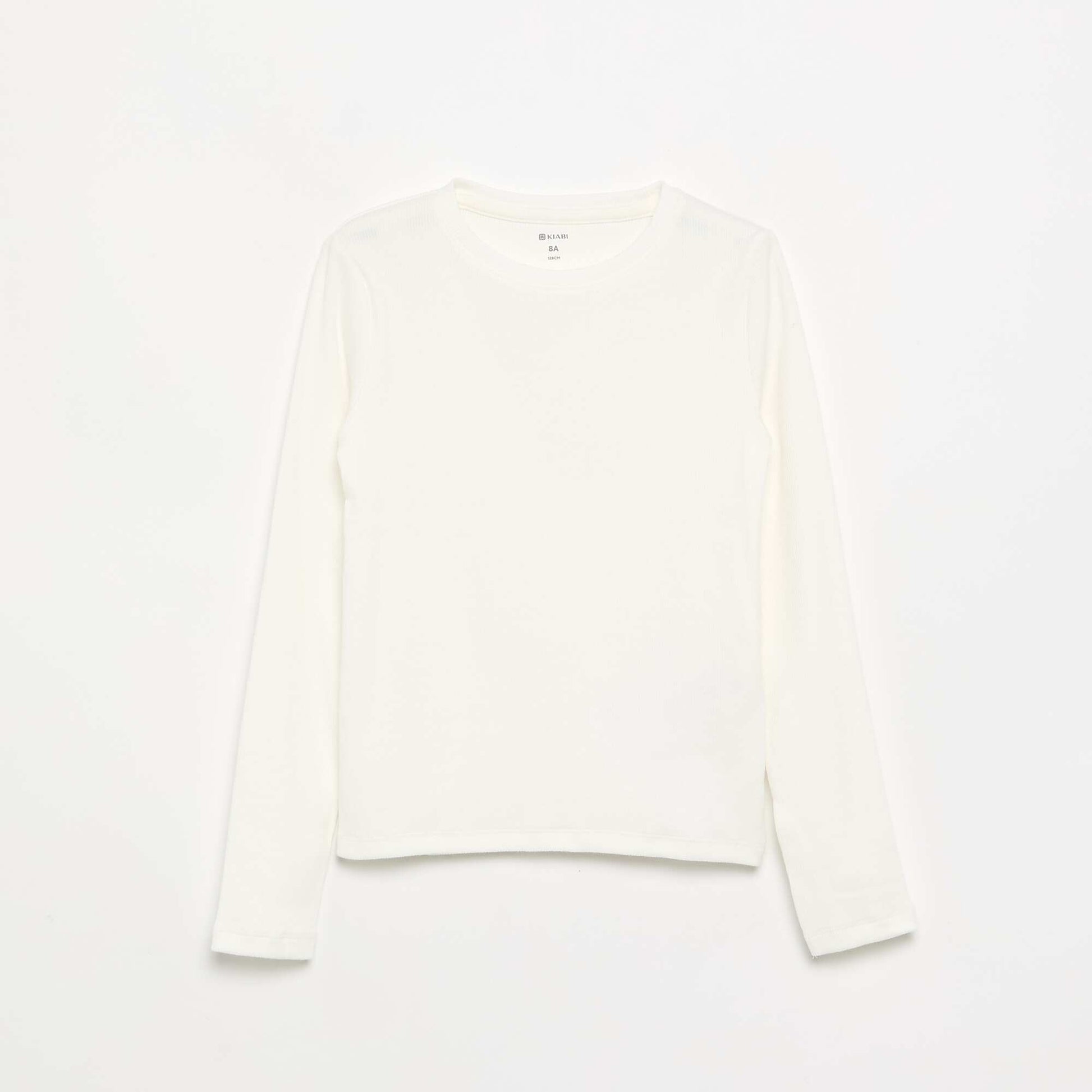 Basic Ribbed T-shirt WHITE