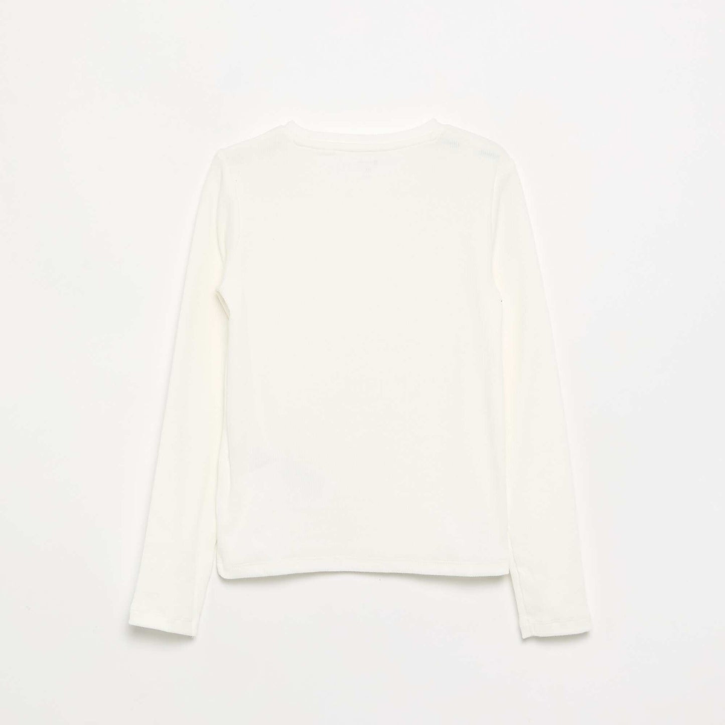 Basic Ribbed T-shirt WHITE