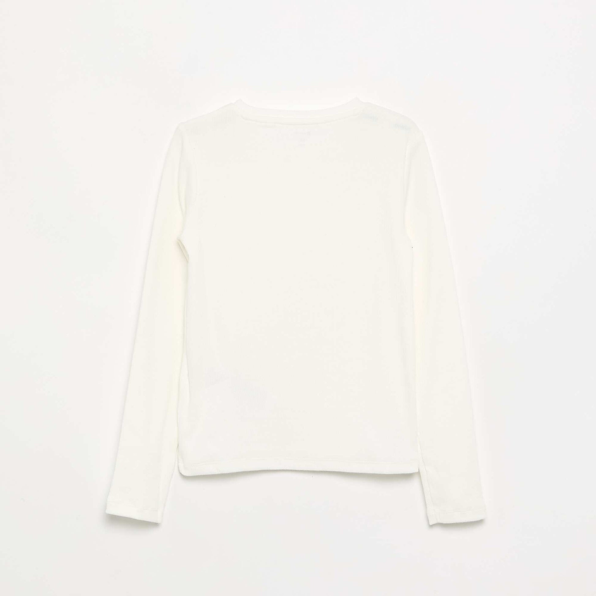 Basic Ribbed T-shirt WHITE