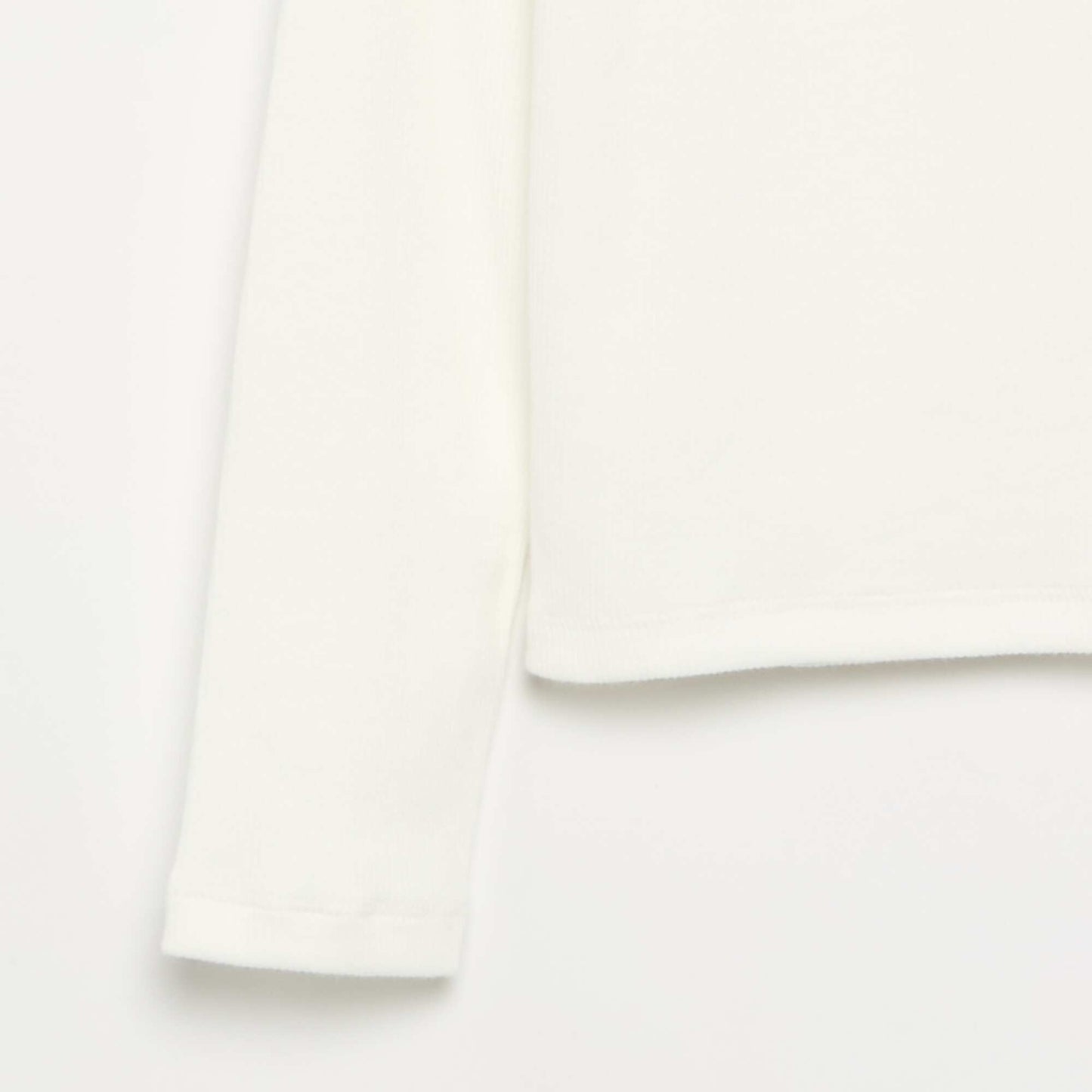 Basic Ribbed T-shirt WHITE