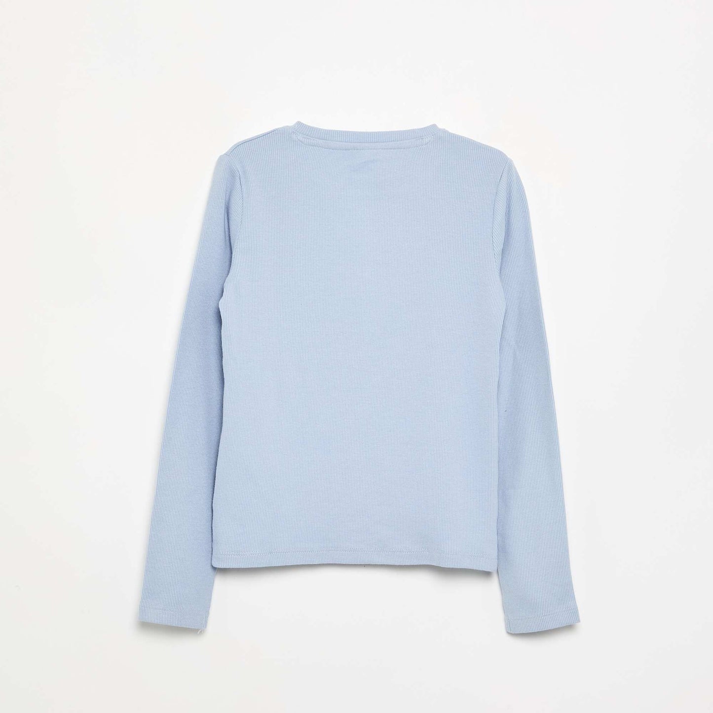 Basic Ribbed T-shirt BLUE