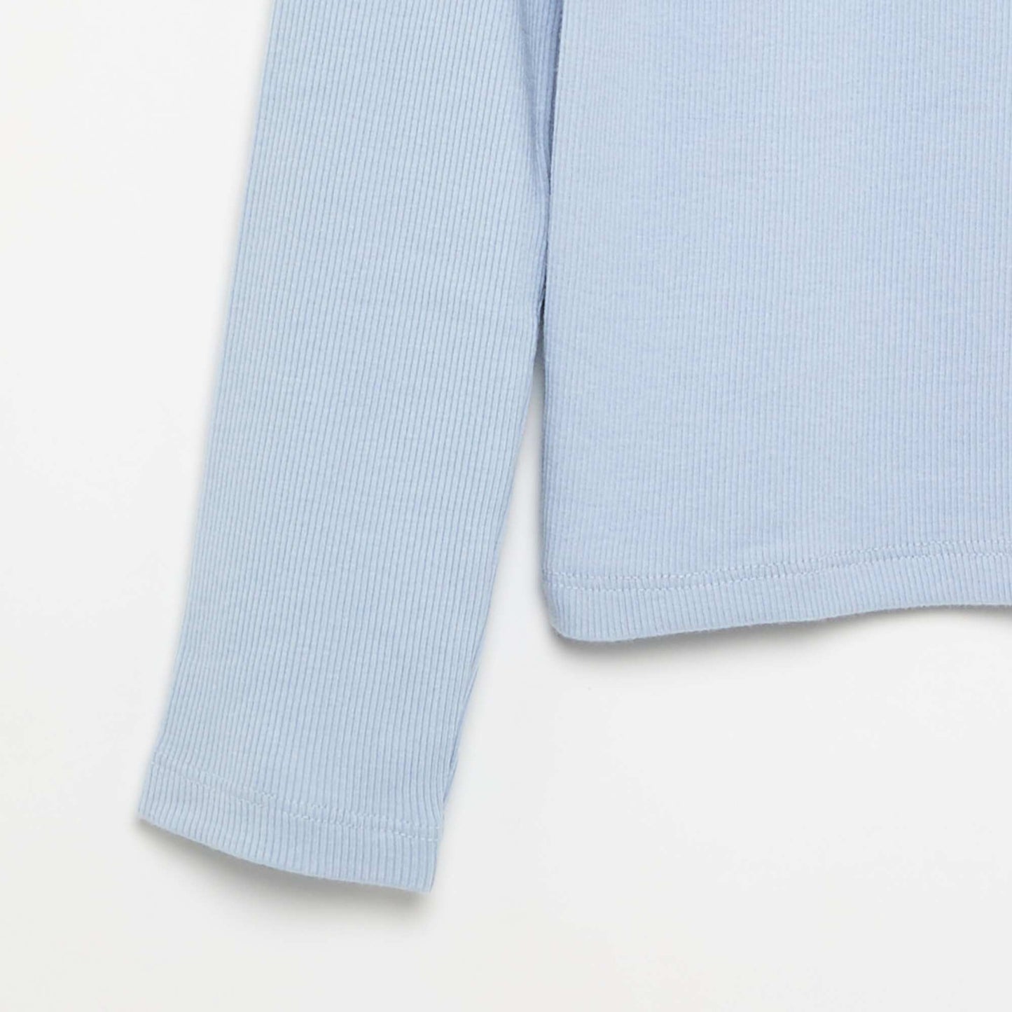 Basic Ribbed T-shirt BLUE
