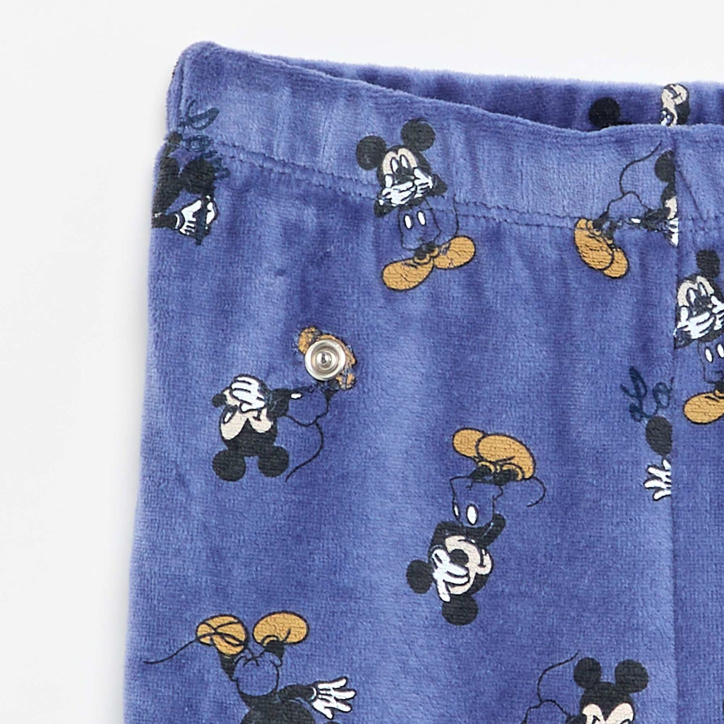 'Mickey Mouse' Velvet 2-Piece Pajama Set BLUE