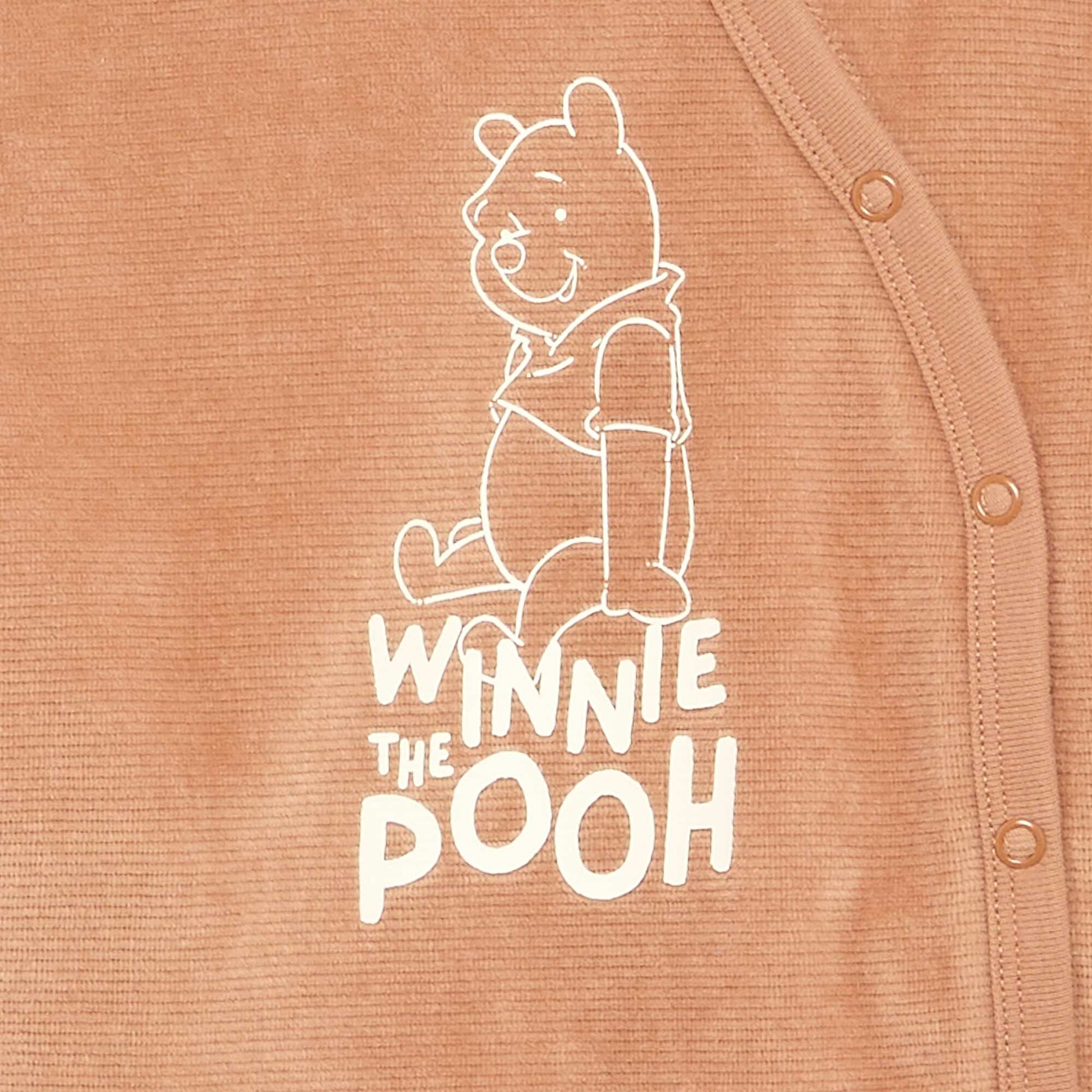 'Mickey Mouse' Velvet Pyjama Set - 2 Pieces BROWN
