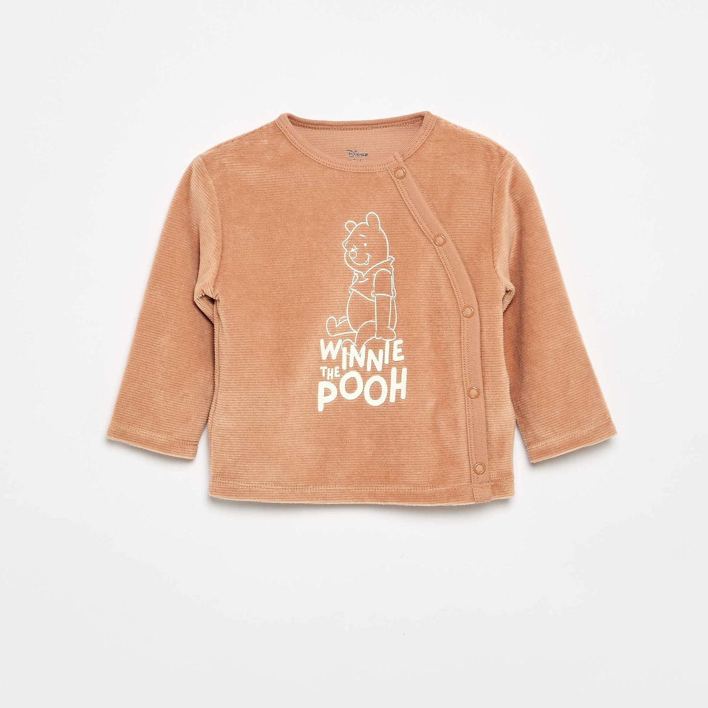 'Mickey Mouse' Velvet Pyjama Set - 2 Pieces BROWN