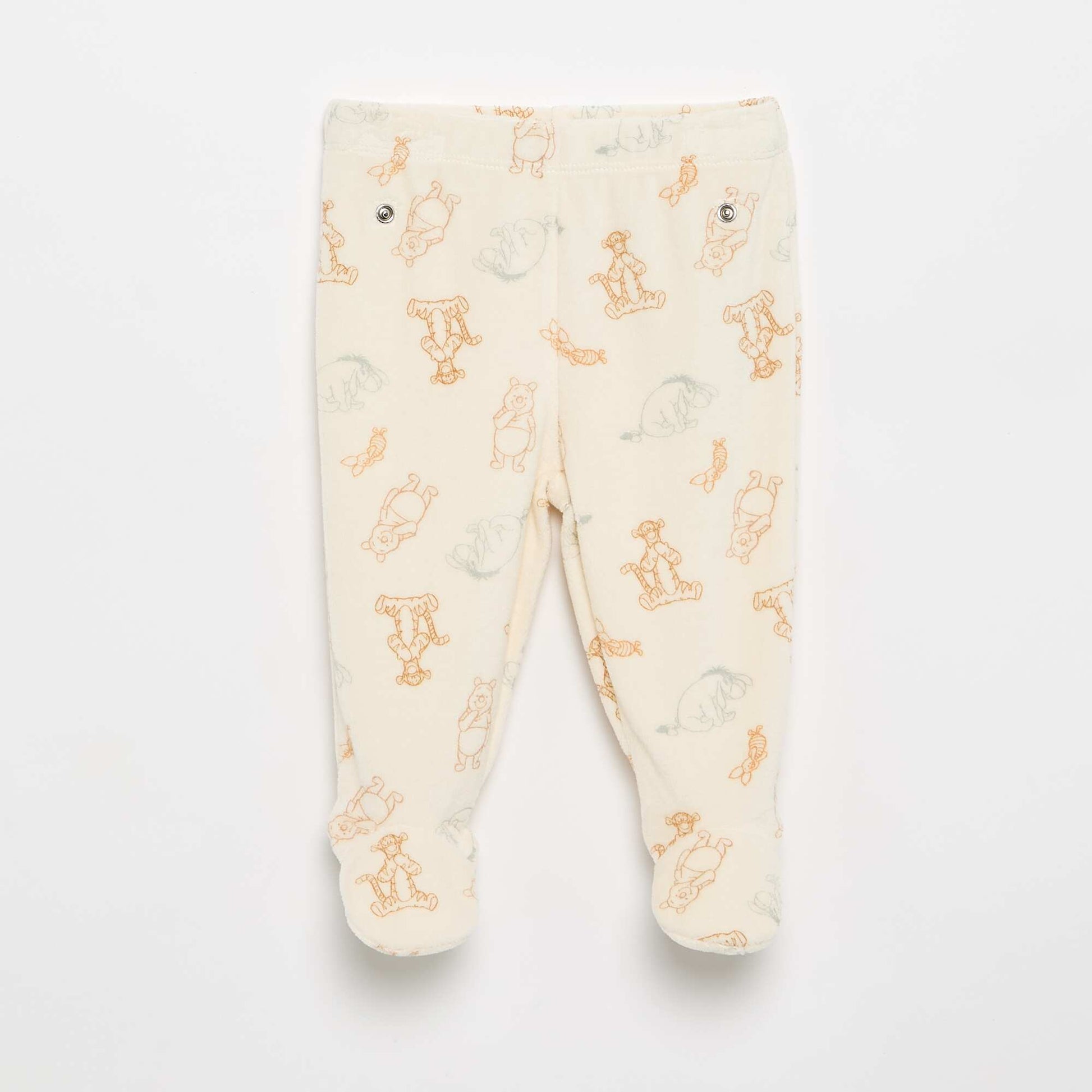 'Mickey Mouse' Velvet Pyjama Set - 2 Pieces BROWN