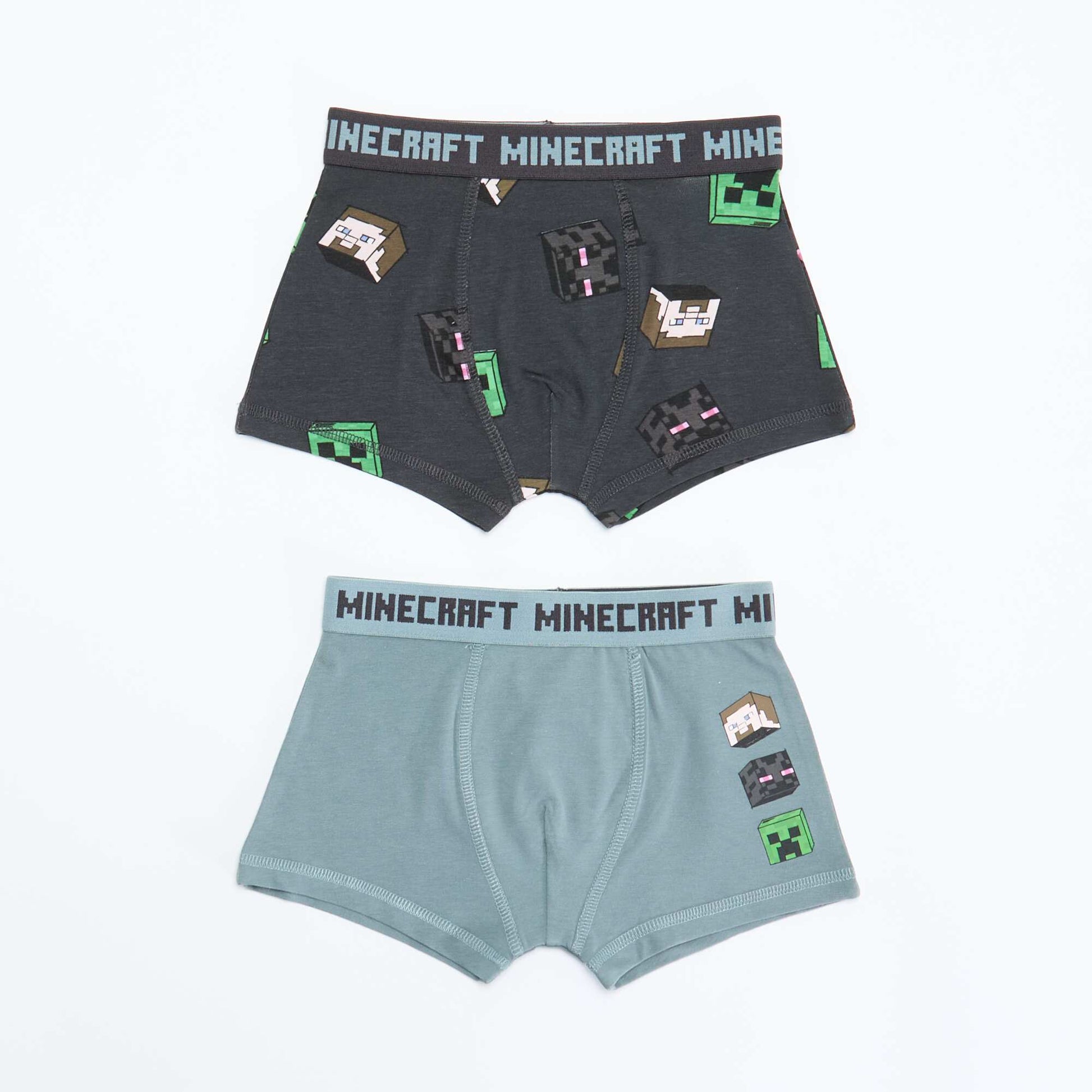 Minecraft 2-Pack Boxers GREY