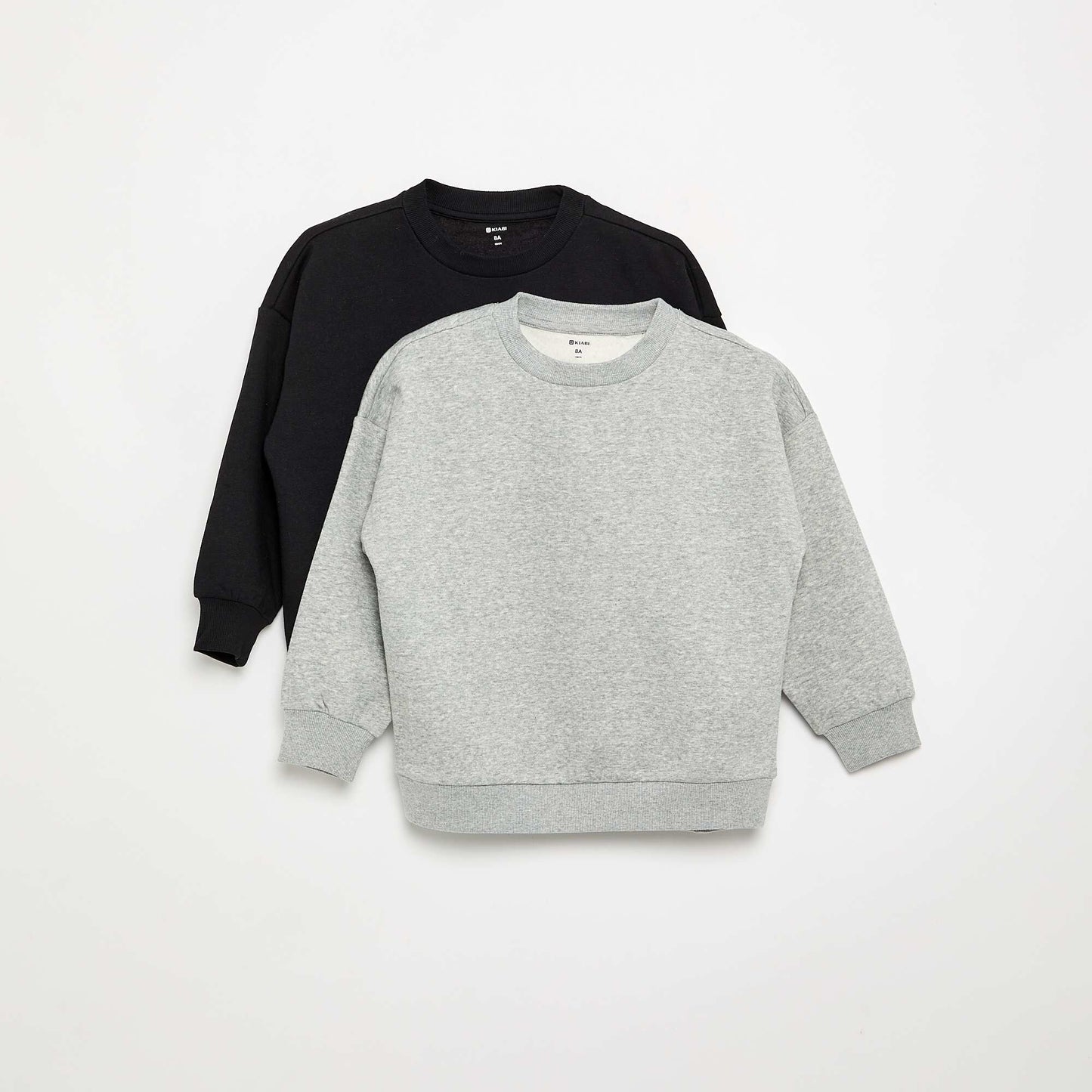 Set of 2 Plain Sweatshirts GREY