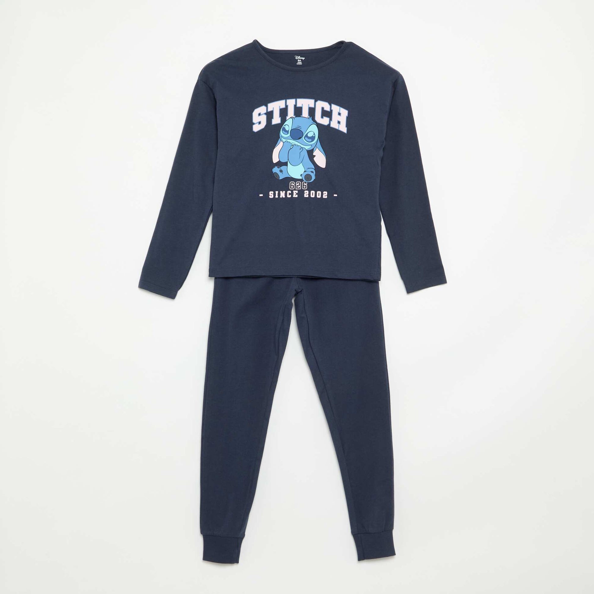 'Disney' long t-shirt and trousers pyjama set - 2 pieces BLUE