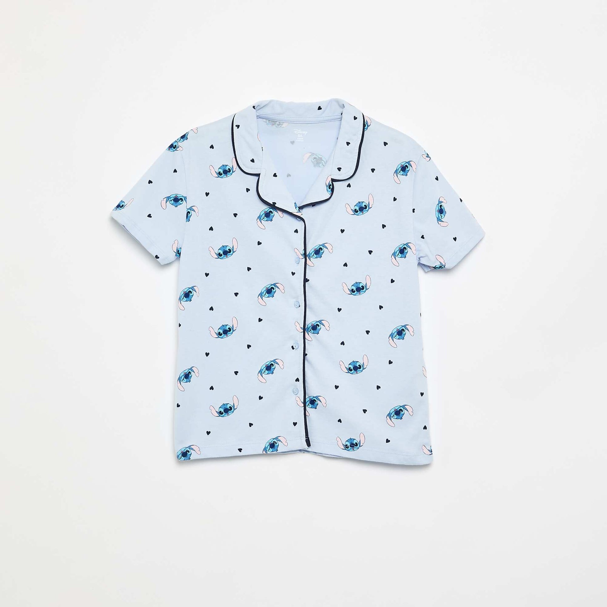 'Stitch' 'Disney' Short-Sleeved Shirt and Shorts Pajama Set - 2 Pieces BLUE
