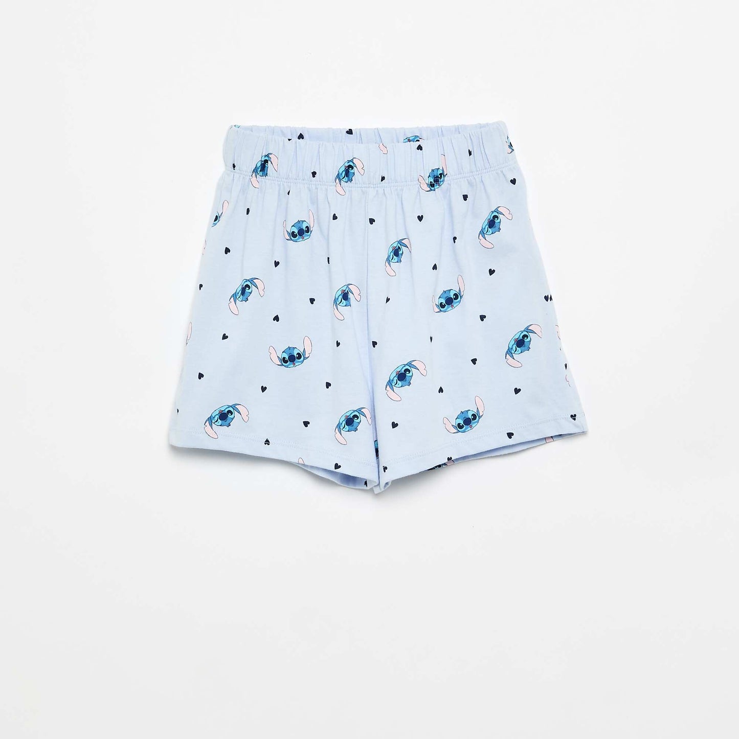'Stitch' 'Disney' Short-Sleeved Shirt and Shorts Pajama Set - 2 Pieces BLUE