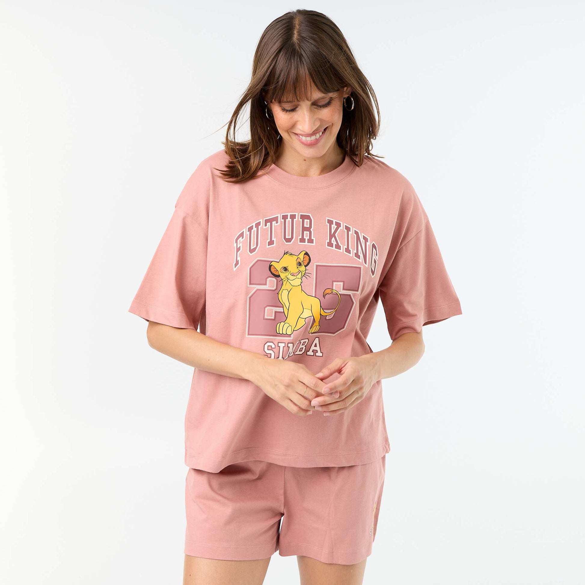'The Lion King' 2-Piece Short Pyjama Set PINK