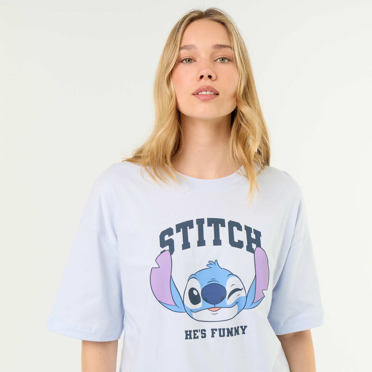 'Stitch' Short Pajama Set - 2 Pieces BLUE